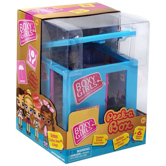 Boxy Girls Peek-A-Box Mini Doll (Blue)
