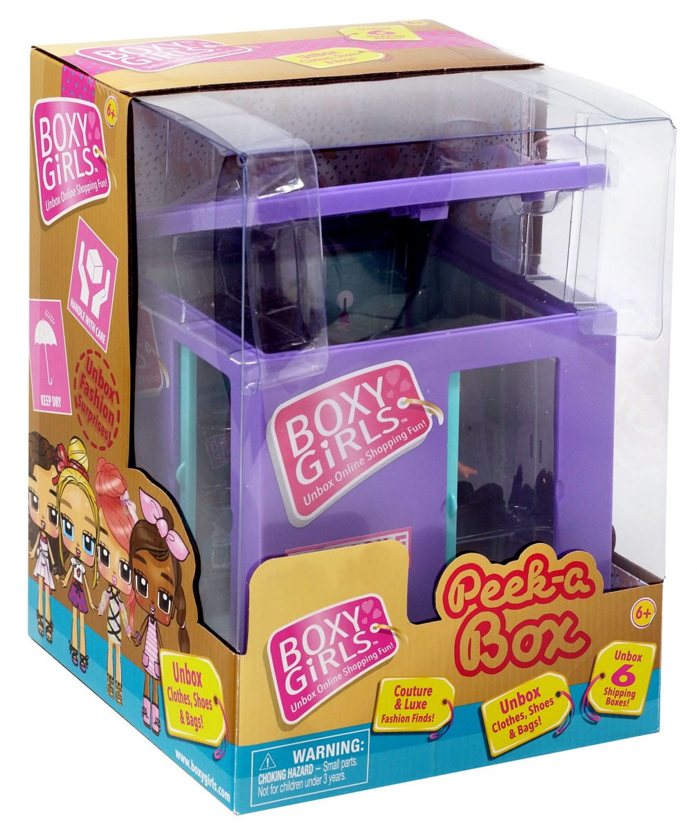 Boxy Girls Peek-A-Box Mini Doll [Purple]