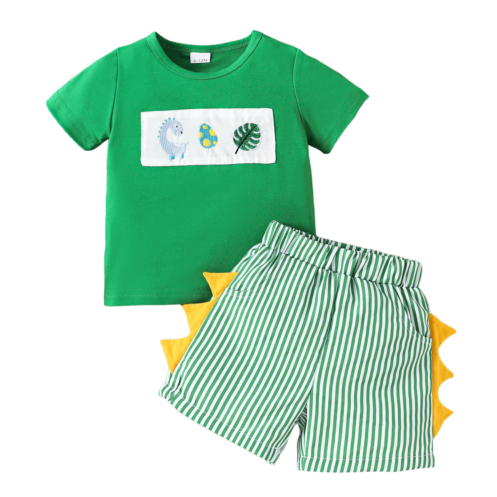 Spider Web Graphic Print Kids Casual 6 Month To 6 Year Summer Time Babies T-shirt Set main image 1