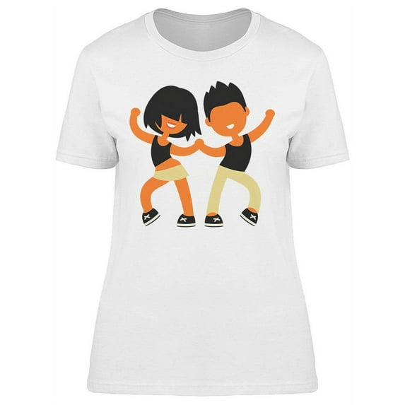 Boy And Girl Dancing T-Shirt Women -Image by Shutterstock, Female 3X-Large