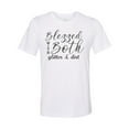 thumbnail image 1 of "Boy And Girl Mom, Blessed With Both Glitter And Dirt, Gift For Mom, Soft Bella, Sublimation T, Boy Girl Mom, Mom Of Both, Girl Mama, Boy Mom, White, XL", 1 of 1