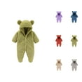 thumbnail image 1 of Boy Baby Clothes Baby Boy Rompers Boys Romper and Jumpsuit Baby Footie Snowsuit Winter Cartoon Bear Warm Hooded Outfits for Girls and Boys, 1 of 9