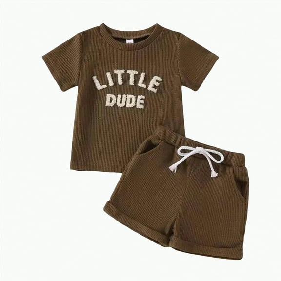 Boy Baby Clothes Boys Shorts Sets Kids Unisex Spring Summer Solid Printed Short Sleeved Basketball 1t 2t 3t 4t 5t 6t Clothing Tracksuit Shirt and Jogger 2 Piece