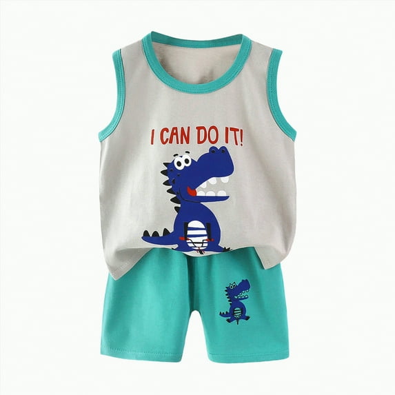 Boy Baby Clothes Kids Boys Sports Shorts Sets Spring Summer Short Sleeved Running Suit 0 6 12 18 24 Months 2T 3T T-Shirt Tops+Long Pants Vest Tank Tops+Shorts 2-Piece Set