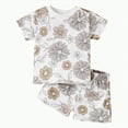 thumbnail image 1 of Boy Baby Clothes Toddler Boys Summer Outfits Kids Cotton Solid Printed Sleeveless Training 6M 12M 18M 24M 3T 4T T-Shirt & Shorts Set Sleepwear 2PCS, 1 of 8
