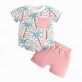 thumbnail image 1 of Boy Baby Clothes Toddler Kids Kid Spring Summer Elastic Printed Sleeveless Running Suit 1t 2t 3t 4t 5t 6t Vest Tank Tops+Shorts T shirt + Drawstring Short Pants Two Pieces Set, 1 of 6
