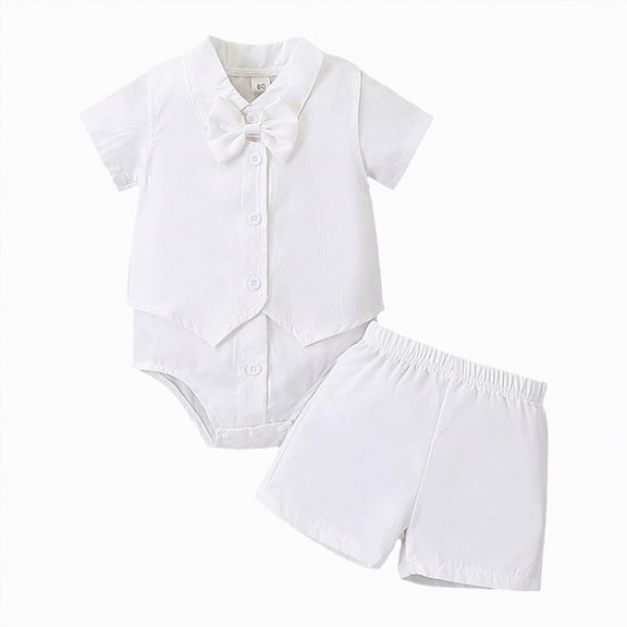 Boy Baby Clothes Toddler Outfits Summer Girls And Boys Kid Spring Cotton Solid Print Short Sleeved Sports 1t 2t 3t 4t 5t 6t Clothing Sets Shirts & Shorts Two Pieces Set