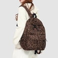 thumbnail image 1 of Boy Backpack Leopard Print Backpack for Middle High School Students Fashion Casual Daypack Brown One Size, 1 of 4