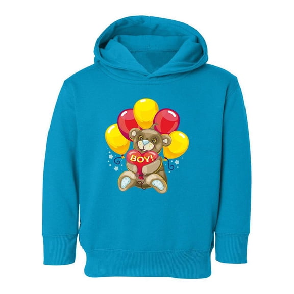 Boy! Balloon Bear Hoodie Toddler -Image by Shutterstock,  5 Toddler