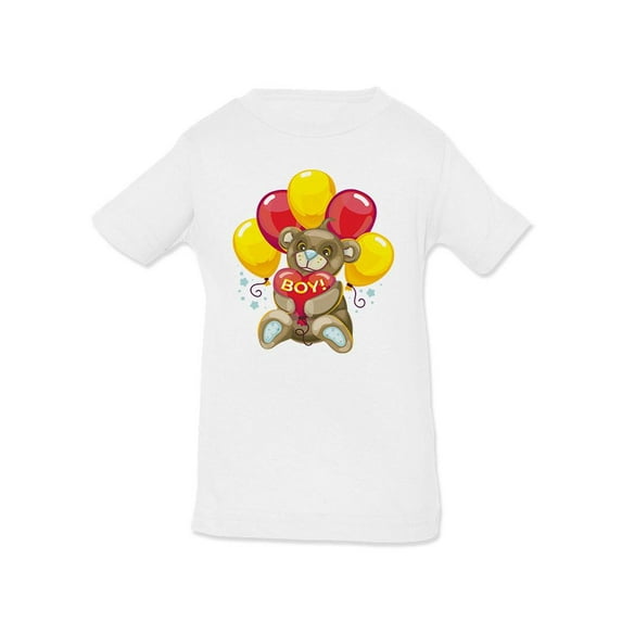 Boy! Balloon Bear T-Shirt Infant -Image by Shutterstock, 6 Months