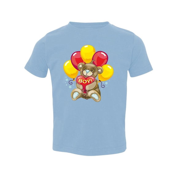 Boy! Balloon Bear T-Shirt Toddler -Image by Shutterstock,  5 Toddler