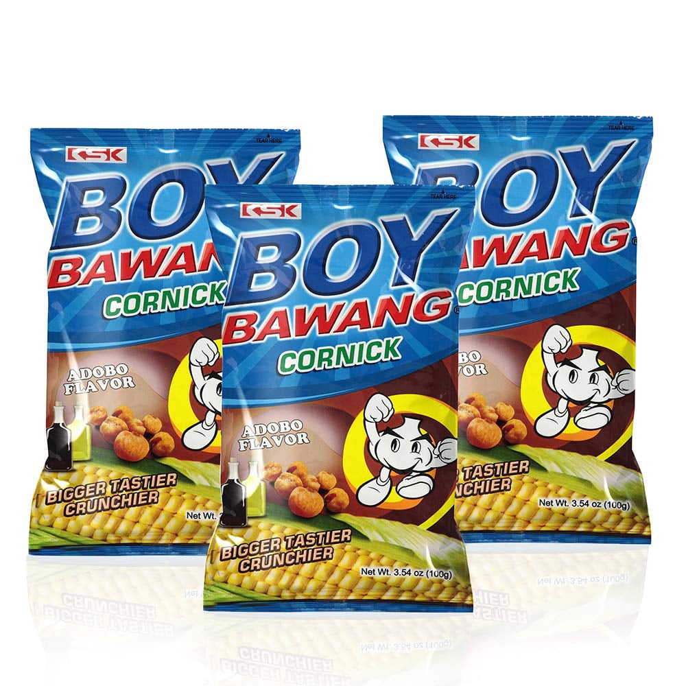 Boy Bawang Cornick, Adobo - Crispy Tasty & Gluten-Free Corn Nuts 3.54 ...