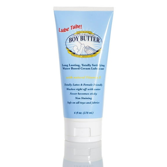 Boy Butter H2O Water Formula 6 oz – Latex-Safe Water Based Lubricant