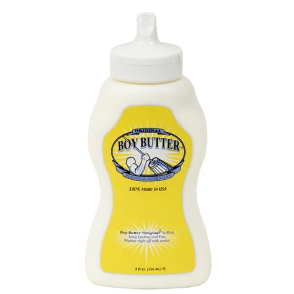 Boy Butter Original Lubricant with Coconut Oil | 9oz Squeeze Bottle