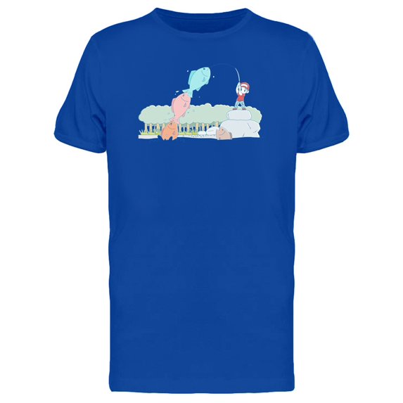 Boy Caught A Big Fish Tee Men's -Image by Shutterstock