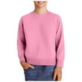 thumbnail image 1 of Boy Christmas Outfits Christmas Outfits For Boys Boys' Long Sleeve Crewneck Sweater Thermal Cotton Shirt School Uniform Sweater Pink 3 Years, 1 of 5