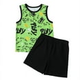 thumbnail image 1 of Boy Clothes Baby Boys Summer Short Sleeve T-shirt and Shorts Set 2Pcs Outfits2-3years, 1 of 11