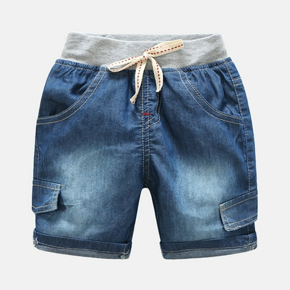 Boy Clothes Boys Shorts Denim Casual Summer Lightweight Stretch Fabric for Toddler Kids Outfit