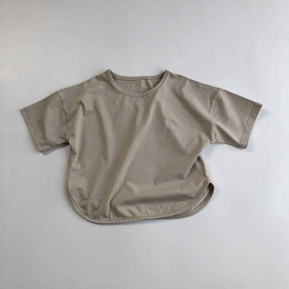 Boy Clothes Short Sleeve T Shirts Casual Beige Boys Summer Top Clothes Clothes for Boys 4T