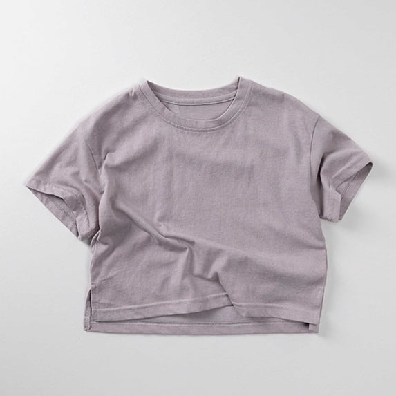Boy Clothes Short Sleeve T Shirts Round Neck Grey Kids Tshirts Boys Boy Clothes 5-6 Years