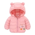 thumbnail image 1 of Boy Clothes Winter Coats Kids Toddler Baby Boys Girls Padded Jacket Cute 𝐂artoon Bear Hoods Warm Clothes Outerwear Coat Coats for Boys, 1 of 6