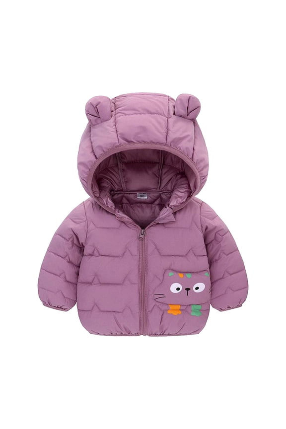 Boy Clothes Winter Coats Kids Toddler Baby Boys Girls Padded Jacket Cute 𝐂artoon Bear Hoods Warm Clothes Outerwear Coat Coats for Boys