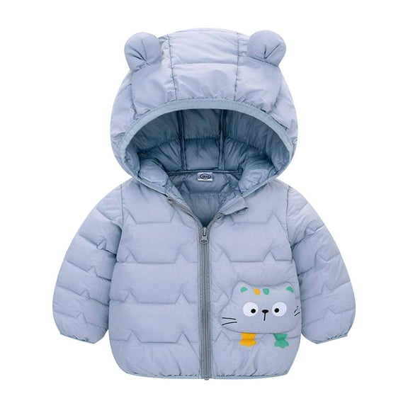 Boy Clothes Winter Coats Kids Toddler Baby Boys Girls Padded Jacket Cute 𝐂artoon Bear Hoods Warm Clothes Outerwear Coat Coats for Boys