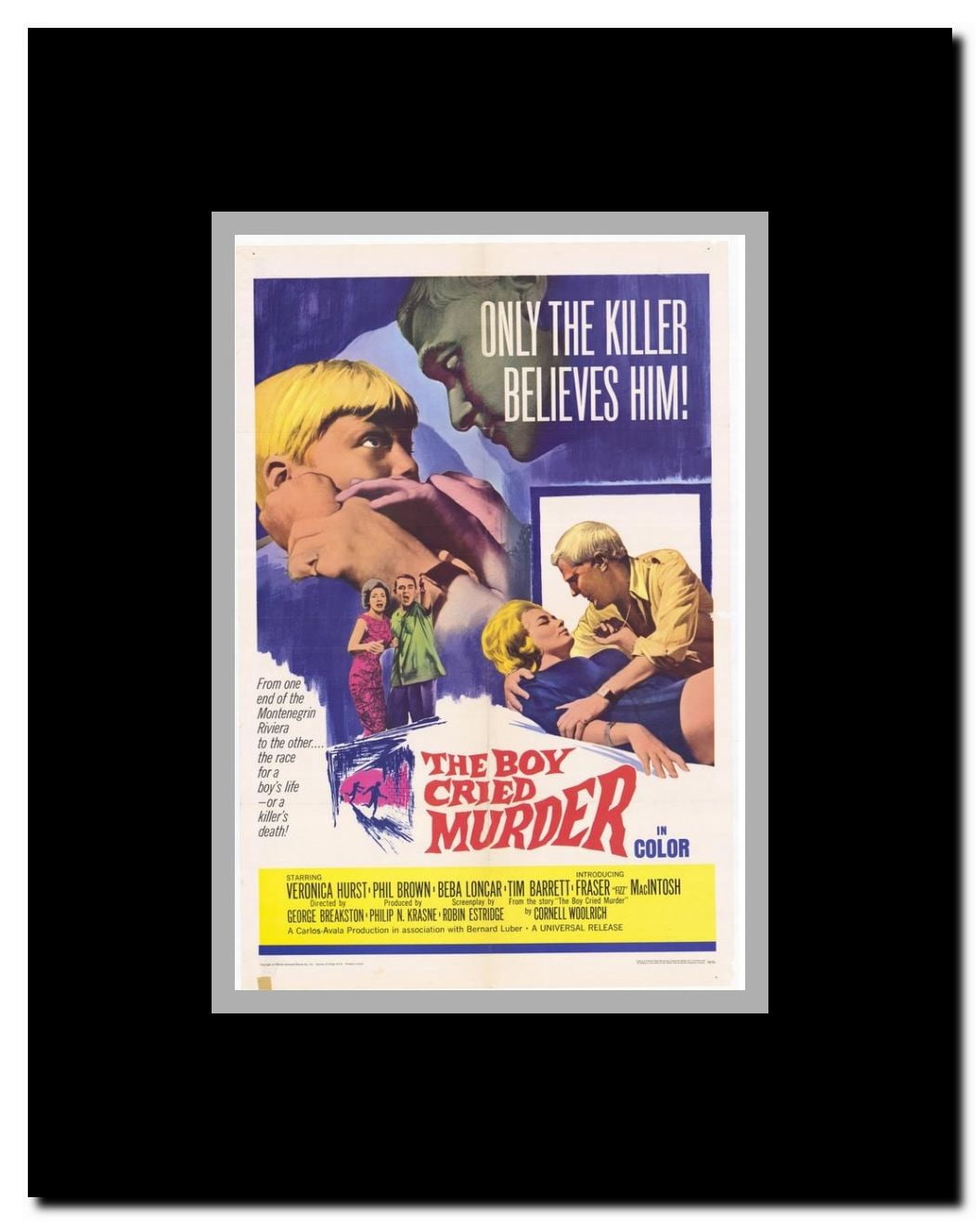 Boy Cried Murder Framed Movie Poster