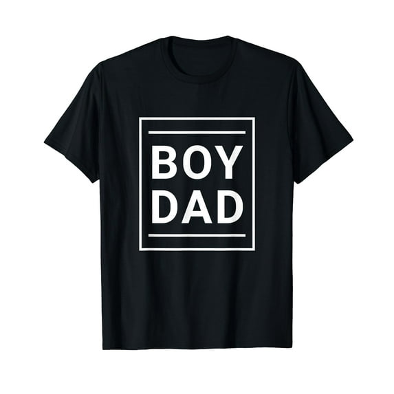 Boy Dad - Gift for Dads with Sons - Best Father - Classic Black T-Shirt