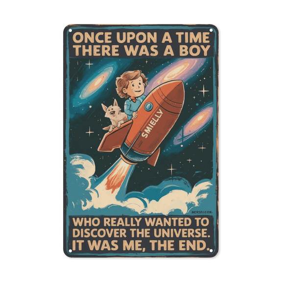 Boy Discover Universe metal sign Vintage Astronomy Decor Space Wall Art Perfect Hanging Bedroom Office With Solar System Weatherproof Coating Educational Gift Child Student 8x12 inch metal sign