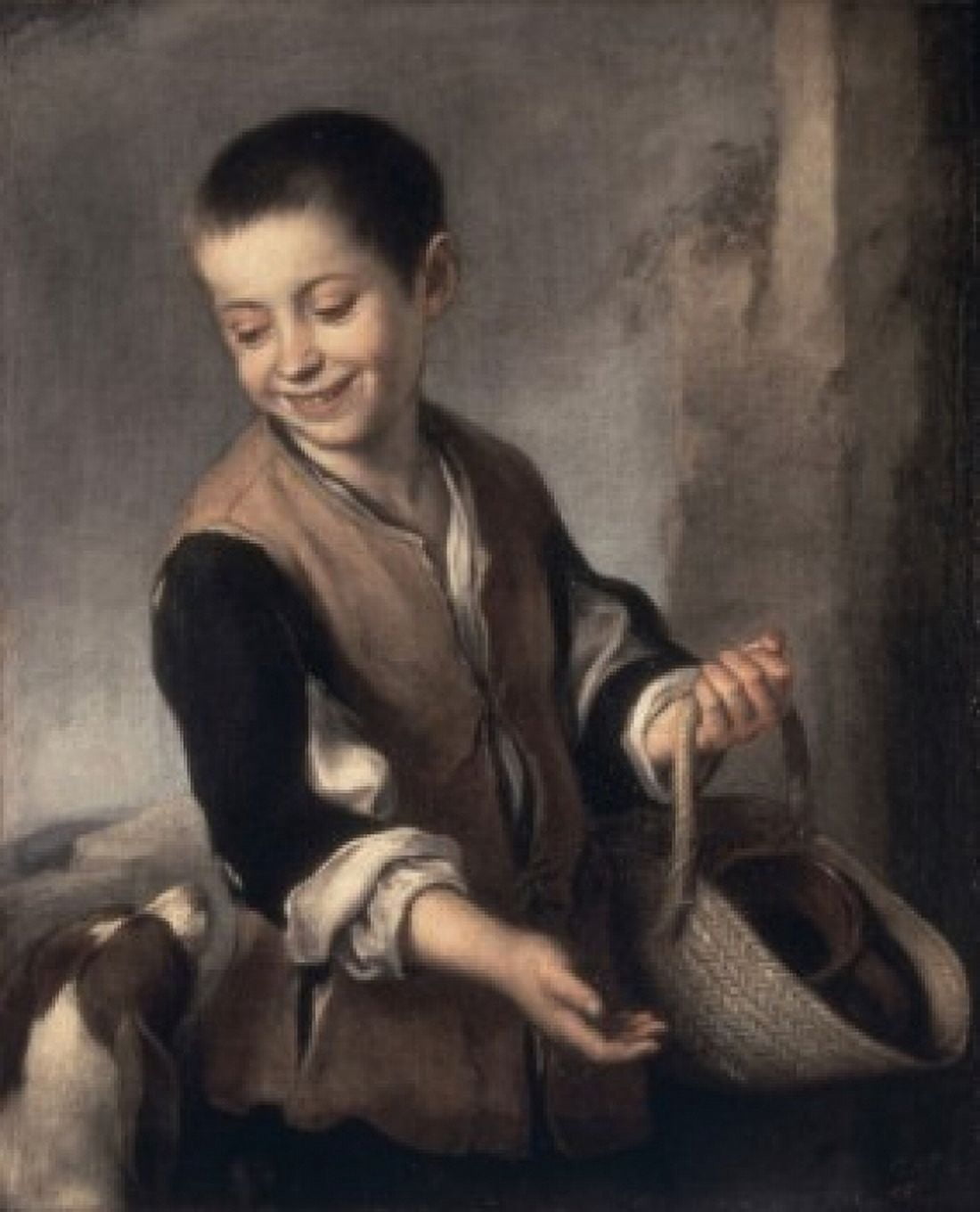 Boy with a Dog 1655-1660 Bartolome Esteban Murillo (1617-1682Spanish) Oil on canvas Spanish Hermitage Museum St Petersburg Canvas Art - Bartolome Esteban Murillo (24 x 36)