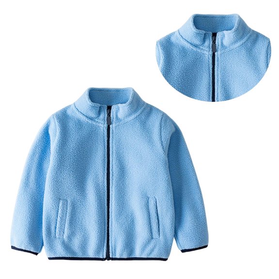 Boy Jacket Winter Coat Zipper Lightweight Long Sleeve Thick Warm Outerwear Baby Girl Clothes Winter 6-7 Years