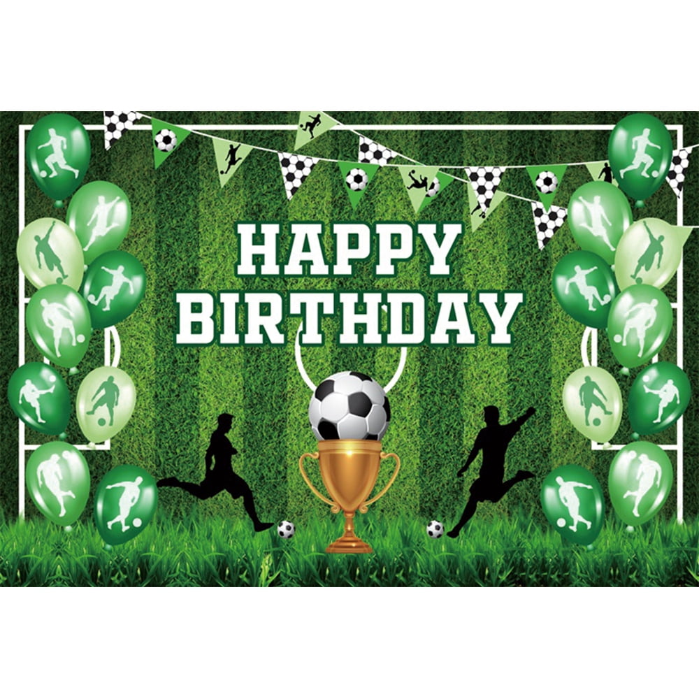 Football Large Court Custom 1st Birthday Backdrop