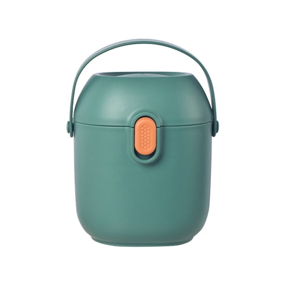 Boy Formula Dispenser, Large Capacity Portable Milk Powder Container with Scoop, Airtight Food Storage for Snacks and Travel, BPA Free Box, Dark Green