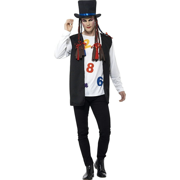 80s Pop Star Costume Adult Multi Coloured 80s Pop Star Costume Adult Multi Coloured