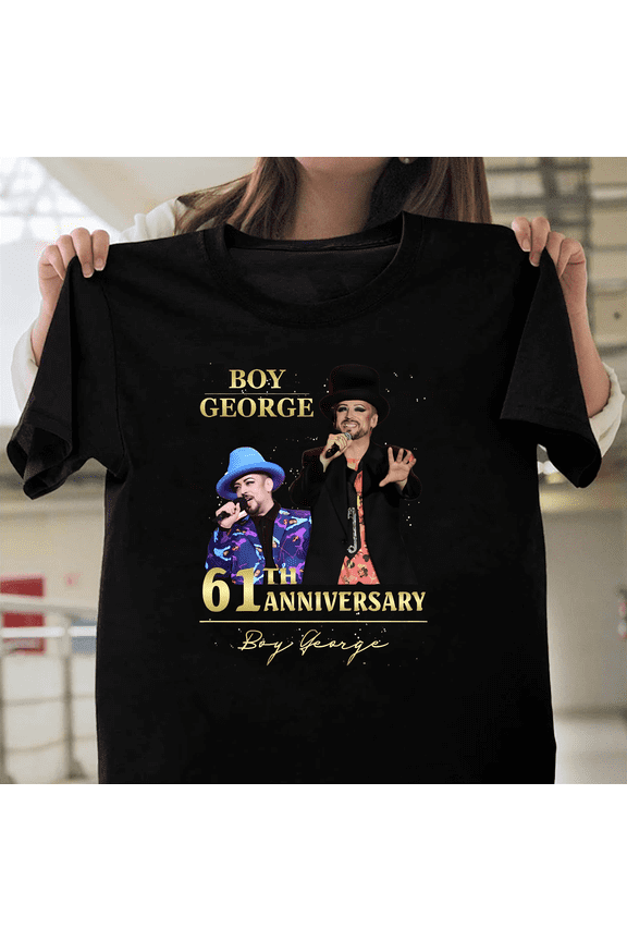 Boy George Culture Club Singer 45th Anniversary Karma Chameleon Comfort Color Tee V50952 Unisex T-Shirt, Size Up to 5XL