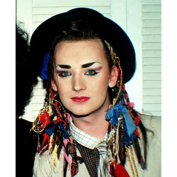 Boy George in his dressing room at the TV show "Solid Gold��� 1984. Los Angeles CA. ph: Ron Wolfson / (Boy George) Poster