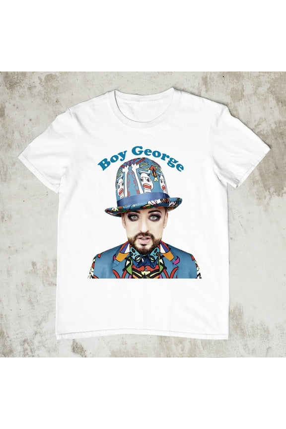 Boy George Singer Collection Short Sleeve White All size T-ShirtPrinted T-shirts