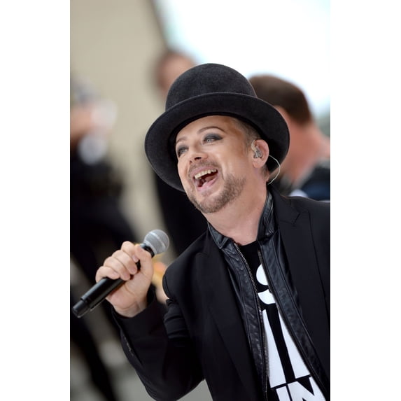 Boy George On Stage For Nbc Today Show Concert With Boy George, Rockefeller Plaza, New York, Ny July 2, 2015. Photo By Kristin CallahanEverett Collection Celebrity (8 x 10)