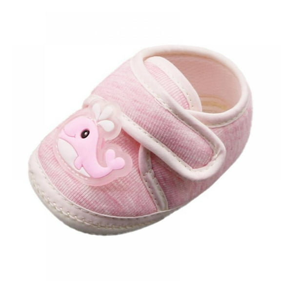 Boy Girl Cartoon Pattern Casual Cotton Shoe Cotton Toddler Striped Soft Sole Shoes