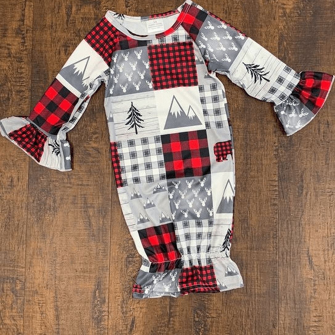 Boy Girl Sleeping Bags Christmas Print Flare Long Sleeve Nightgown boy-girl-sleeping-bags-christmas-print-flare-long-sleeve-nightgown