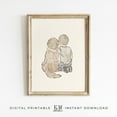 thumbnail image 1 of Boy Golden Retriever Nursery Print Best Friends Print Timeless Dog Print Retriever Nursery Art Big Boy Room Decor Dog Boy Decor Neutral Art Home Decor #2438, Unframed Poster Size 24x36, 1 of 4