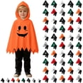 thumbnail image 1 of Boy Halloween Outfit Unisex Ghost Face Kids Hooded Cape Pants Two Piece Set Girls 6-7 Years, 1 of 9