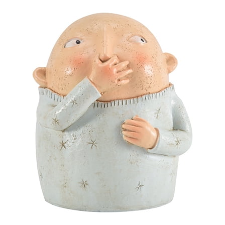 Boy Holding Nose Bathroom Statue, Funny Boys Bathroom Decor Bathroom Shelf Sitters
