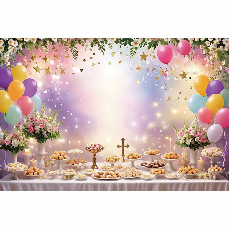Boy Holy First Communion Backdrop Girl Baptism Background Child ...