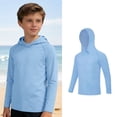 thumbnail image 1 of Boy Hoodie Long Sleeve Kids Rash Guard Shirts Quick Dry Sun Protection Shirt Swimming Shirt Swimsuit for Kids 6-7 Years, 1 of 7