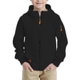 thumbnail image 1 of Boy Hoodie Sweatshirt Full Zip-Up Jacket Casual Loose Lightweight Coat Spring Fall Clothes with Pockets, 1 of 6