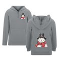 thumbnail image 1 of Boy Hoodie Sweatshirt - Kids Christmas Hoodie Boy Girl Long Sleeve Sweatshirt with Pocket and Zipper Winter Fashion (Color:Grey,Size:5-6 Years), 1 of 5