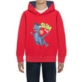 thumbnail image 1 of Boy Hoodies Size 8-10 Dinosaur Cotton Long Sleeve Kids Pullover Graphic Long Sleeve Hoodie Sweatshirts with Pocket for Kids,7-8 Years,Red, 1 of 4