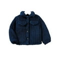 Boy Jacket Autumn Winter Long Sleeved Cardigan Jacket Fuzzy Coat of The